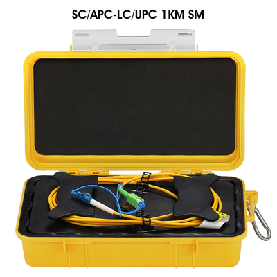 SC/APC-LC/UPC 2kmの繊維光学OTDRの進水ケーブル箱1310/1550nm繊維リング