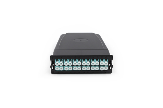19"は1U 48Port 96データ センタのためのLCの繊維光学のパッチ・パネル・キャビネットの芯を取る